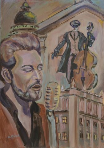 AGNIESZKA SKRZYPIEC, akryl na płótnie, wym.70X100 cm - kontakt tel. 501715938