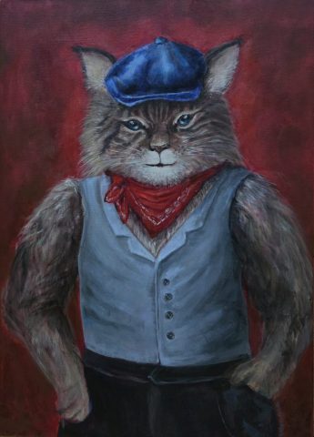 ALEKSANDRA MODZELEWSKA, akryl na płótnie, wym.50X70 cm - kontakt tel. 535 734 615
