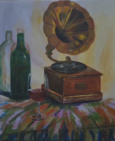 IRYNA FILAS, akryl na płótnie, wym.50x60cm, kontakt - tel. 880920209