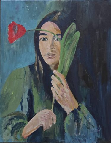 DOROTA BOŻKO, akryl na płótnie, wym. 50x40cm - kontakt dorotabozko@wp.pl