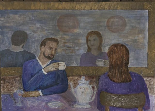 IZABELLA ŁUKASIK, akryl na płótnie, wym.50X70 cm - kontakt sanare@op.pl